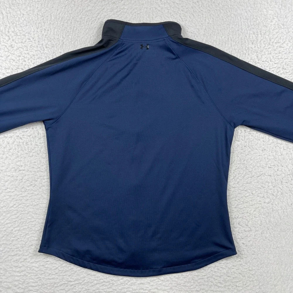 Under Armour Track Jacket Womens‎ XL Navy Blue ColdGear Storm Full Zip Athletic